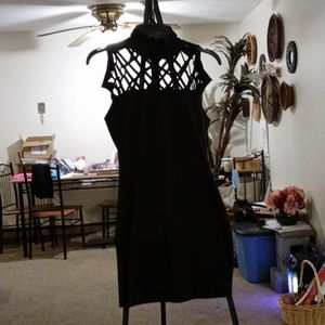 Geometric cutout dress